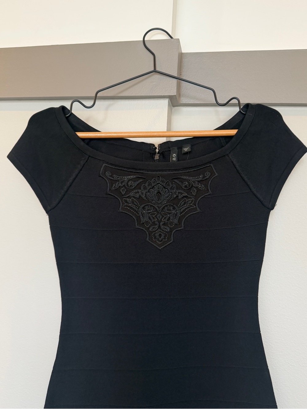 Guess Los Angeles Black Bandage Mini Dress - XS